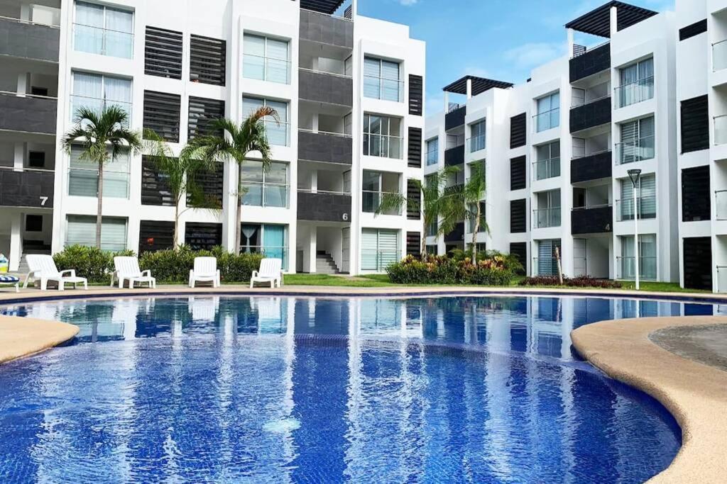 ¡Nuevo! Hermoso Departamento Con Alberca. มานซานิโญ ภายนอก รูปภาพ
